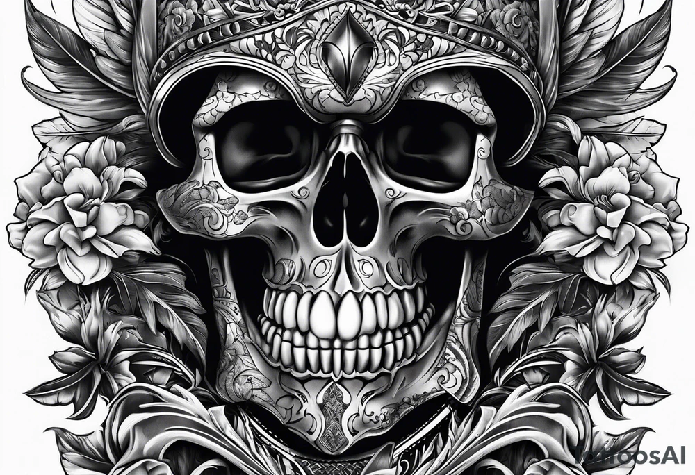Turbo skull wild rich life tattoo idea