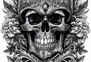 Turbo skull wild rich life tattoo idea