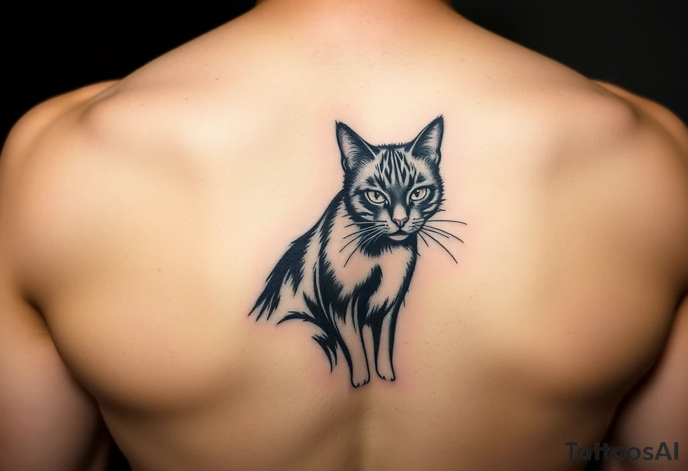 Black Cat tattoo idea