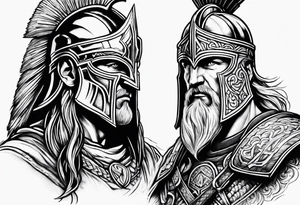 Spartan Warriors & Vikings tattoo idea