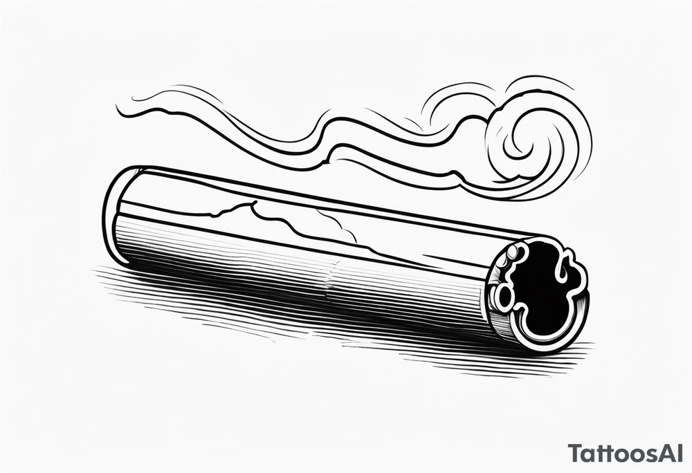 cigarette tattoo idea