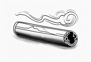 cigarette tattoo idea