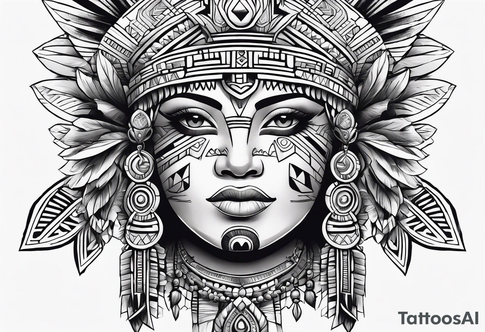 Aztec tattoo idea
