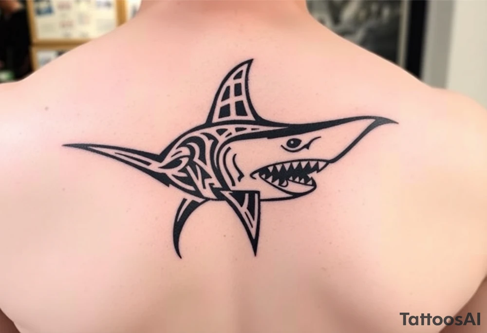 hammerhead shark tattoo idea