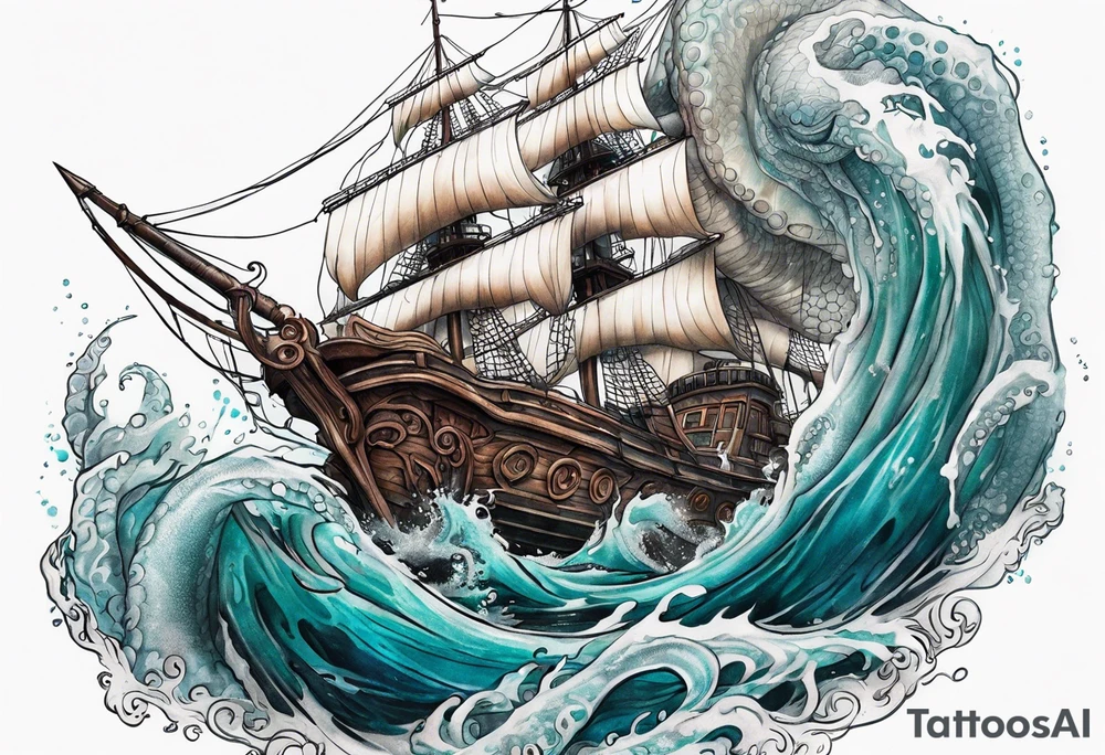 kraken tattoo idea