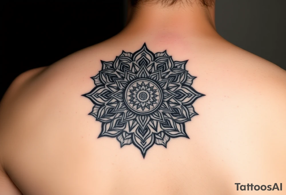 "Ozon logo morphing into a Tibetan mandala. Inside the mandala: hidden text 'Ты не клиент — ты продукт' in Old Church Slavonic font.  

Style: Gritty realism, like a badly done underground tattoo. Black ink, no shading." tattoo idea