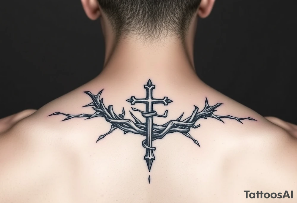 Crown of thorn Spiral wrap sleeve
 include God First + cross in the wrap tattoo idea