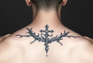 Crown of thorn Spiral wrap sleeve
 include God First + cross in the wrap tattoo idea