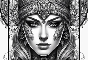 German norse with number 41 tattoo idea