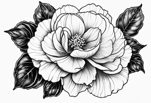 Begonia flower tattoo idea