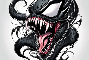 venom symbiote tattoo idea