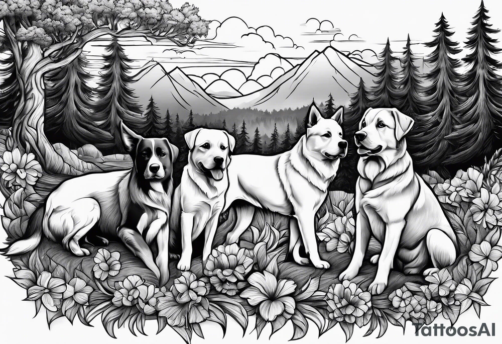 Sunset
Puppies
Woods tattoo idea