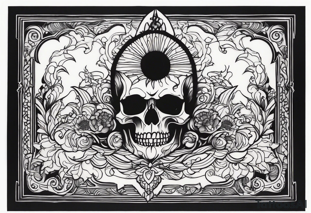 a big dark shadow rising up from the dead tattoo idea