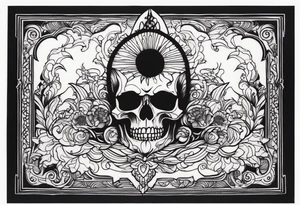 a big dark shadow rising up from the dead tattoo idea