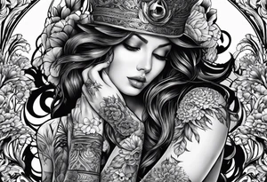 Ein Mann mit umhang tattoo idea