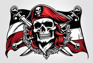 Pirate flag tattoo idea