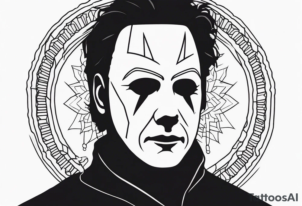 Michael Myers minimalist tattoo tattoo idea