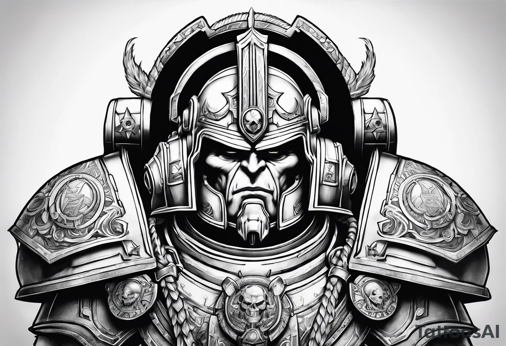 warhammer 40000 space marine robautte guilliman tattoo idea