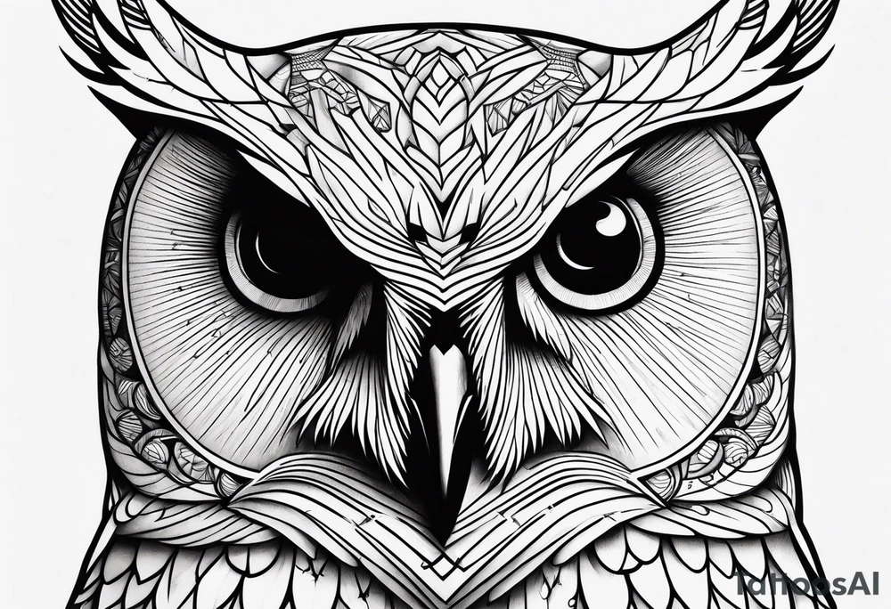Mom and baby owl tattoo idea