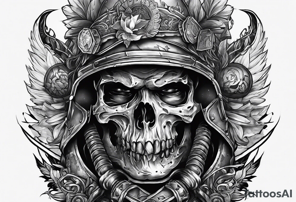 Tattoo showing war tattoo idea