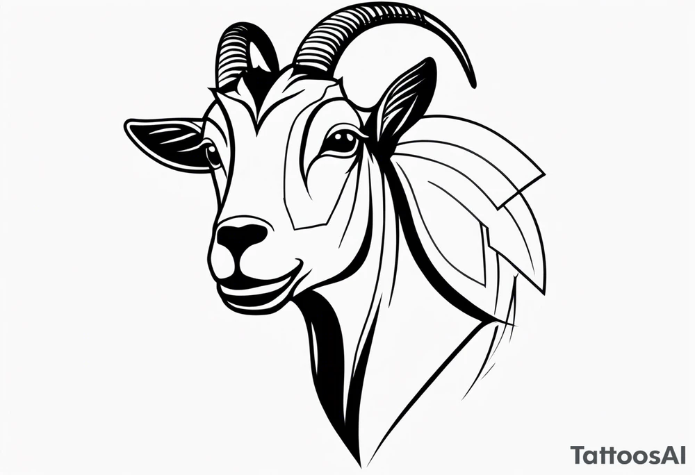 GOAT text tattoo idea