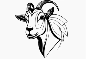 GOAT text tattoo idea