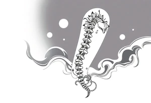 Spinal futuristic, full length tattoo idea