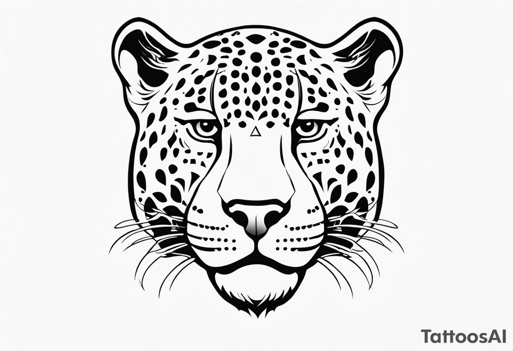 Jaguar head tattoo idea