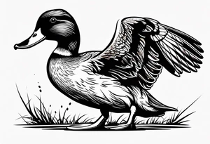 duck hunting tattoo idea