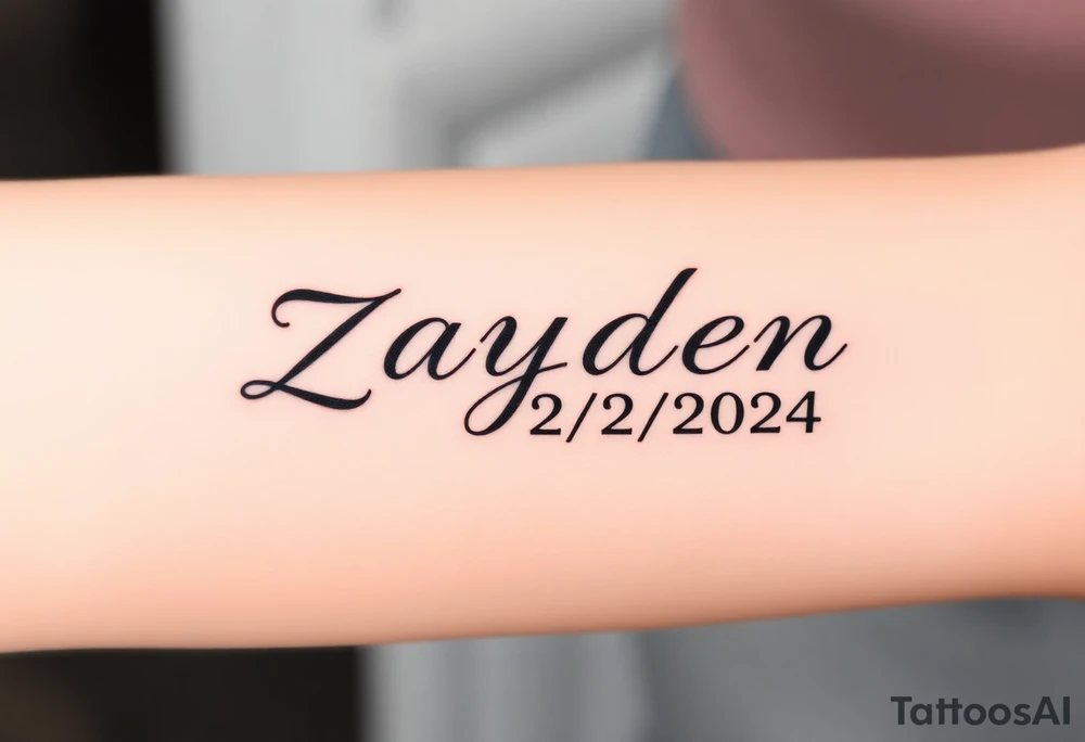 Zayden 12/2/2024 tattoo idea