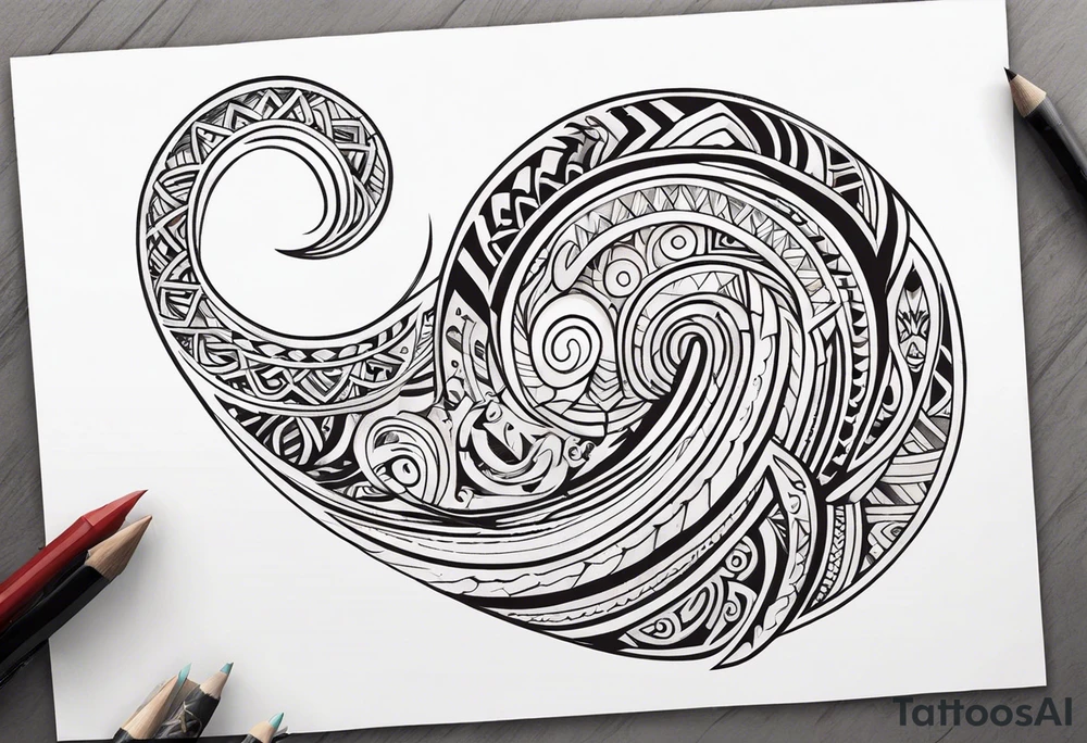 Polynesian maori hook tattoo tattoo idea
