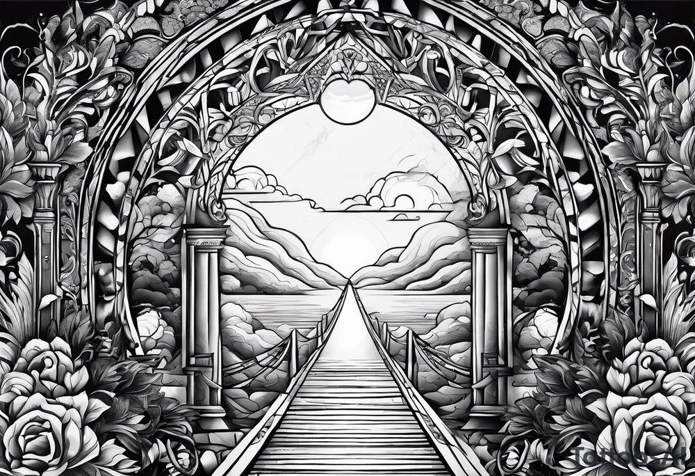 light at the end of the tunnel, no more depression tattoo idea