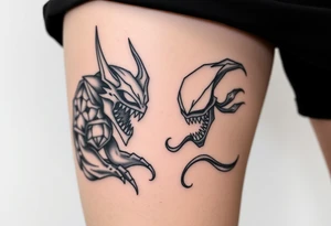 GENGAR AND VENOM tattoo idea