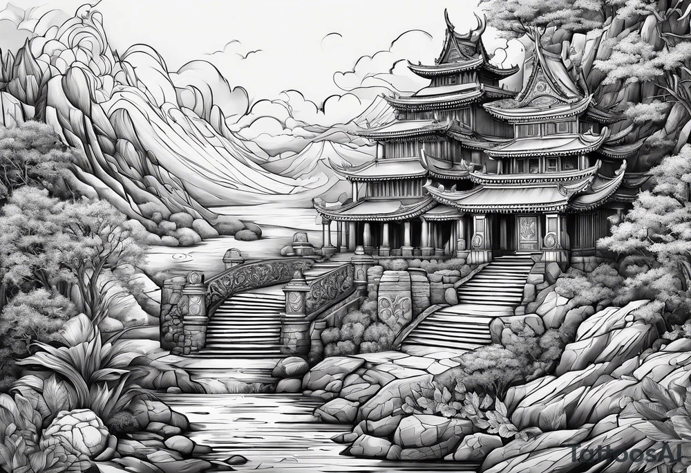 Valhalla steps path tattoo idea