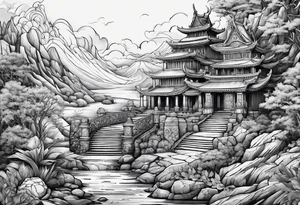 Valhalla steps path tattoo idea