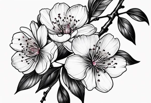 cherry blossom tattoo idea