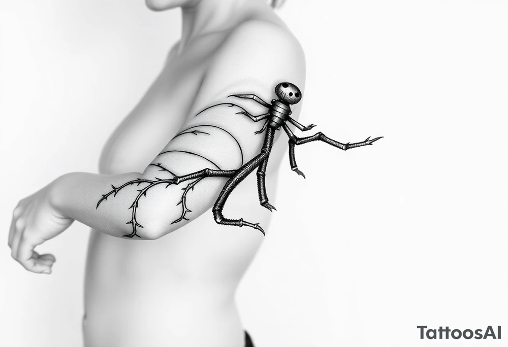 Lirio de araña rojo tattoo idea