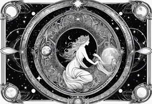 Astrology, Gemini, Natal Chart, angelic, soul mates, vision, planetary, the moon, third eye, armband tattoo idea