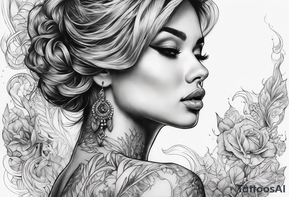 black smoke tattoo idea