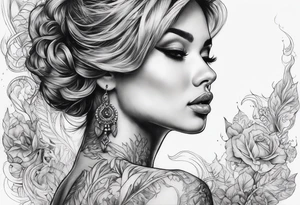 black smoke tattoo idea