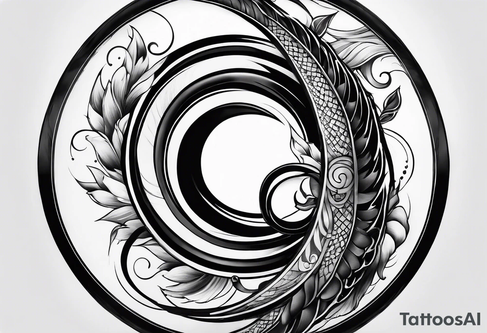 enso and acron tattoo idea