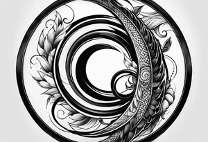 enso and acron tattoo idea