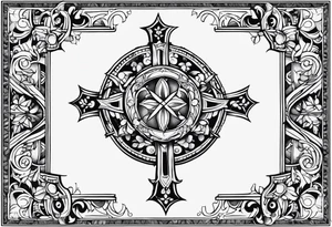 Je veux un tatouage de la croix occitane avec le chiffre 93 intégré tattoo idea