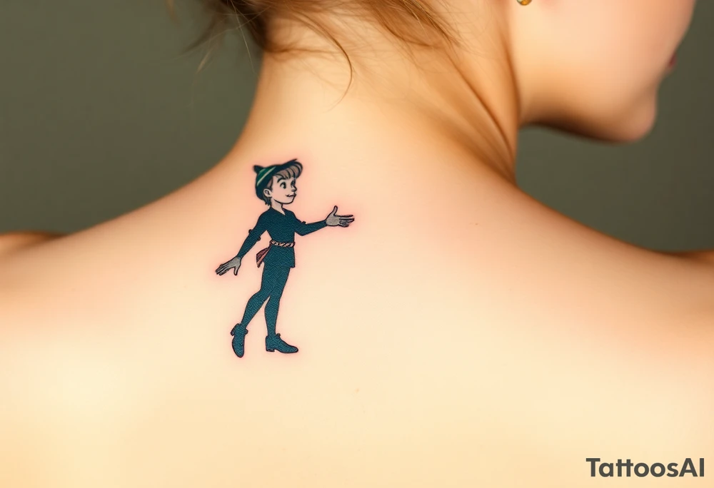 Peter Pan and his shadow tattoo idea