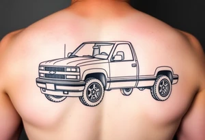 1993 Chevy Silverado 1500 tattoo idea