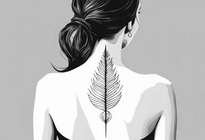 women’s spine tattoo tattoo idea