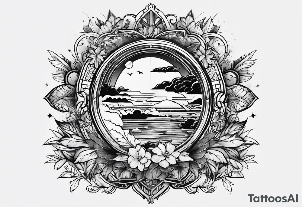 A mix between teaching and traveling tattoo idea
