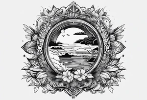 A mix between teaching and traveling tattoo idea