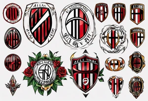 Ac milan tattoo idea