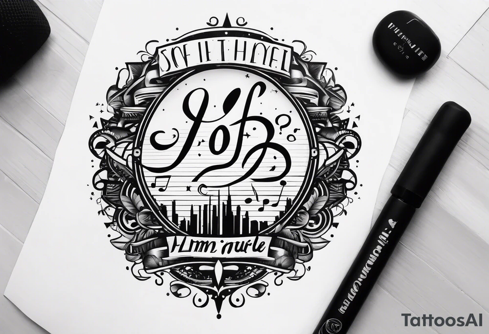 music tattoo idea